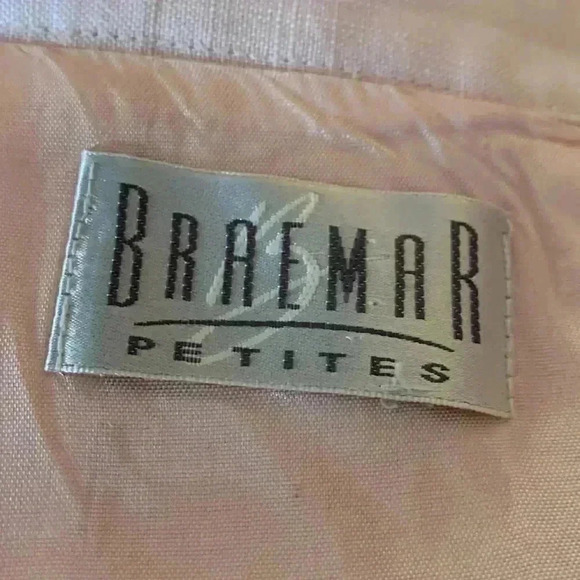 Braemar petites linen/lined pale pink  skirt, EUC, size 8 - Picture 3 of 4